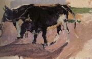 Joaquin Sorolla Bull Project oil